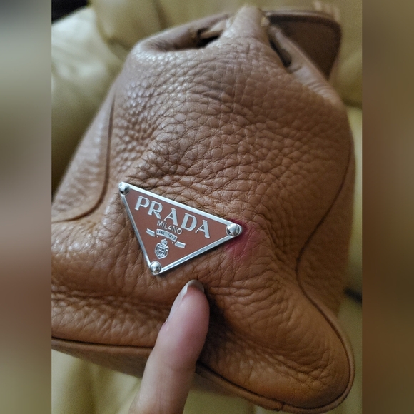 PRADA camel color barrel purse Used $1590 - Picture 10 of 10